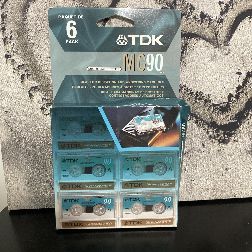 TDK MC90 Microcassette Recording Dictation‎ Answering Machine 4 Tapes